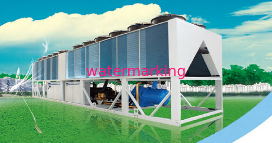 Luft des zentralisiertes Steuer299.5kw kühlte Schrauben-Kühler für HVAC-System ab